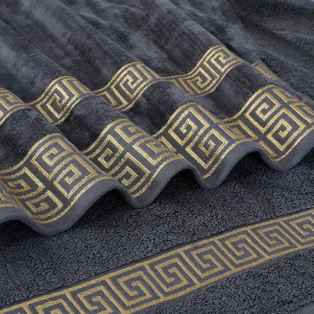 1 - Pcs Bath Towel Versatile Gray - 102 - Lotus