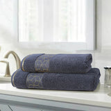 Gray Diamond - 2-Pcs Jacquard Towel Set