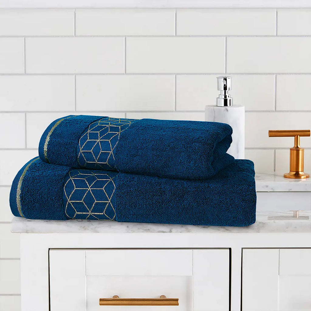 Teal Versatile - 3-Pcs Jacquard Towel Set