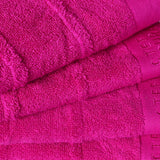Export Quality Wash & Face Towel Pink (Pack of 4)-526
