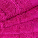 Export Quality Wash & Face Towel Pink (Pack of 4)-526
