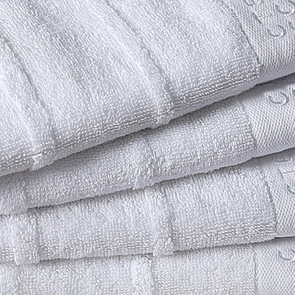 Export Quality Wash & Face Towel White (Pack of 4)-526
