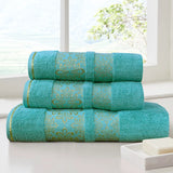 1-Pcs Bath Towel Flower Mint-451