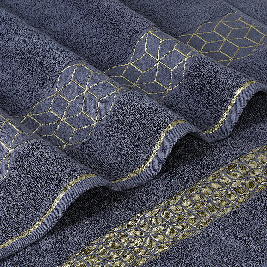 Gray Diamond - 3-Pcs Jacquard Towel Set
