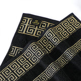 Black Versatile - 3-Pcs Jacquard Towel Set