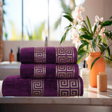 3-Pcs Towel Set Versatile Magenta-560