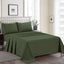 Plain Dyed Bed Sheet Set Olive Green King-30317 RFS