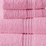 4-Pcs Stripe Towel Set Baby Pink-545