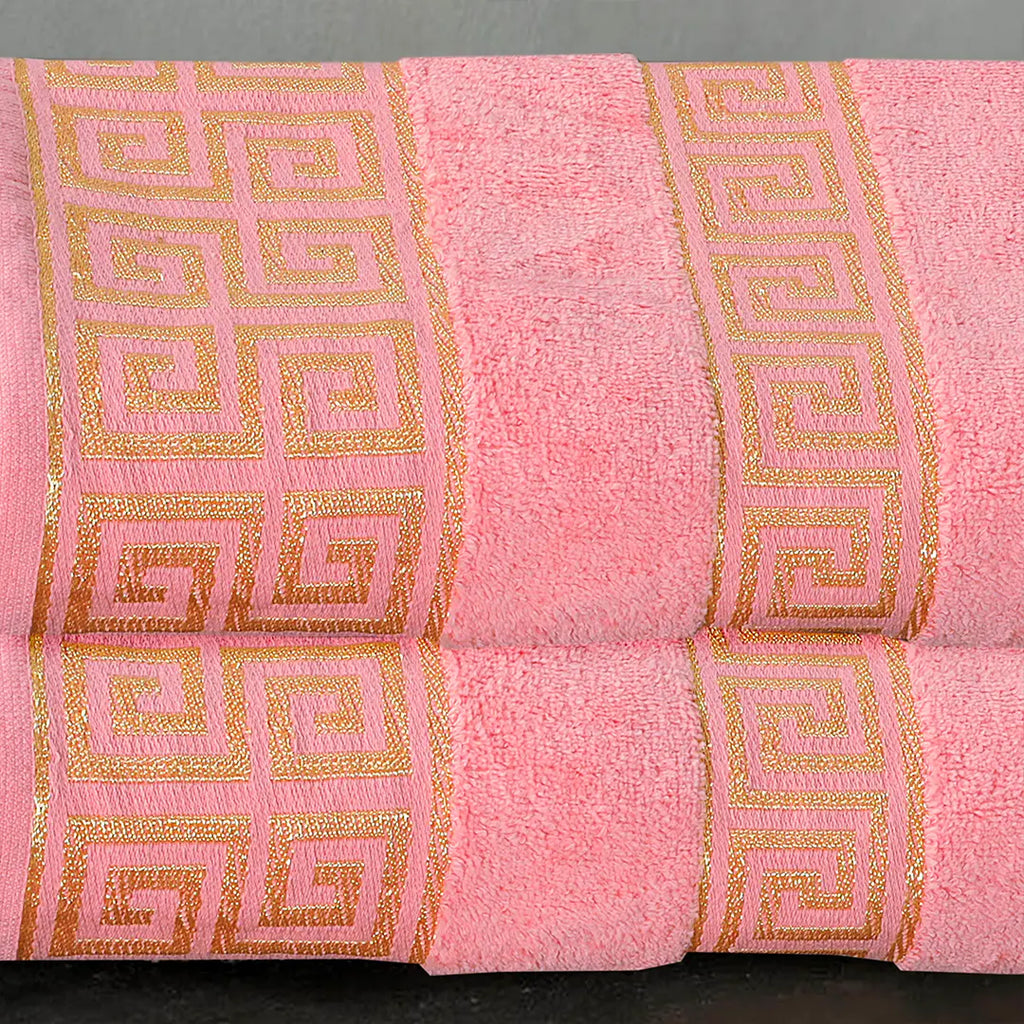 Versatile Bath Towel Pink (Pack Of 2)-004