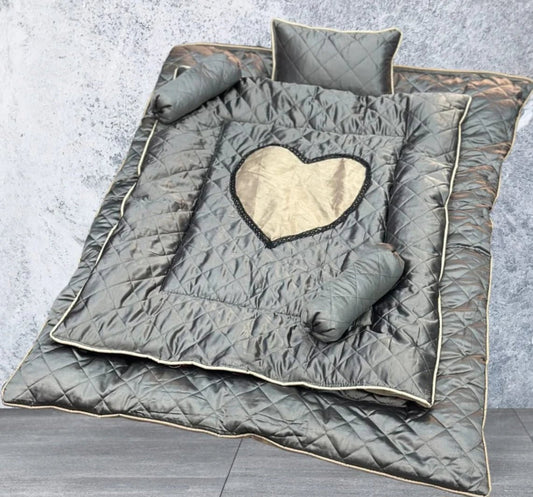 5 Pieces Baby Cot Set - 111 - Lotus