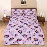 Dinosaur Wonderland - Cartoon Bed sheet ( Glow in Dark) King