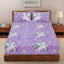 Purple Unicorn Dream - Cartoon Fitted sheet ( Glow in Dark) King
