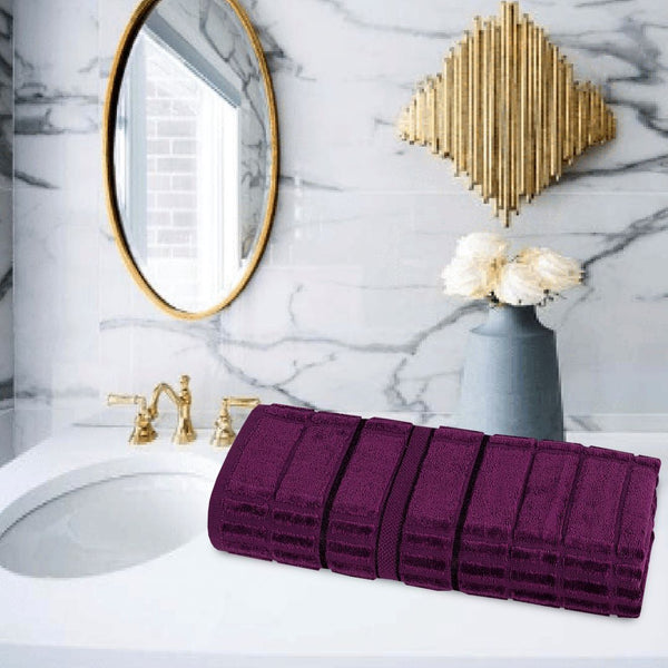 New Bath Towel Grace Plum-482