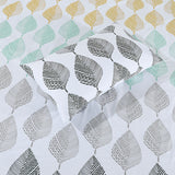Micro Fiber Bed Sheet Leaf Print King-30273