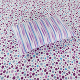 Micro Fiber Bed Sheet Purple dots-30277