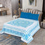 Micro Fiber Bed Sheet 3D Turquoise Floral-30279