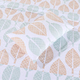 Micro Fiber Bed Sheet Colorful Leaves Single -30281
