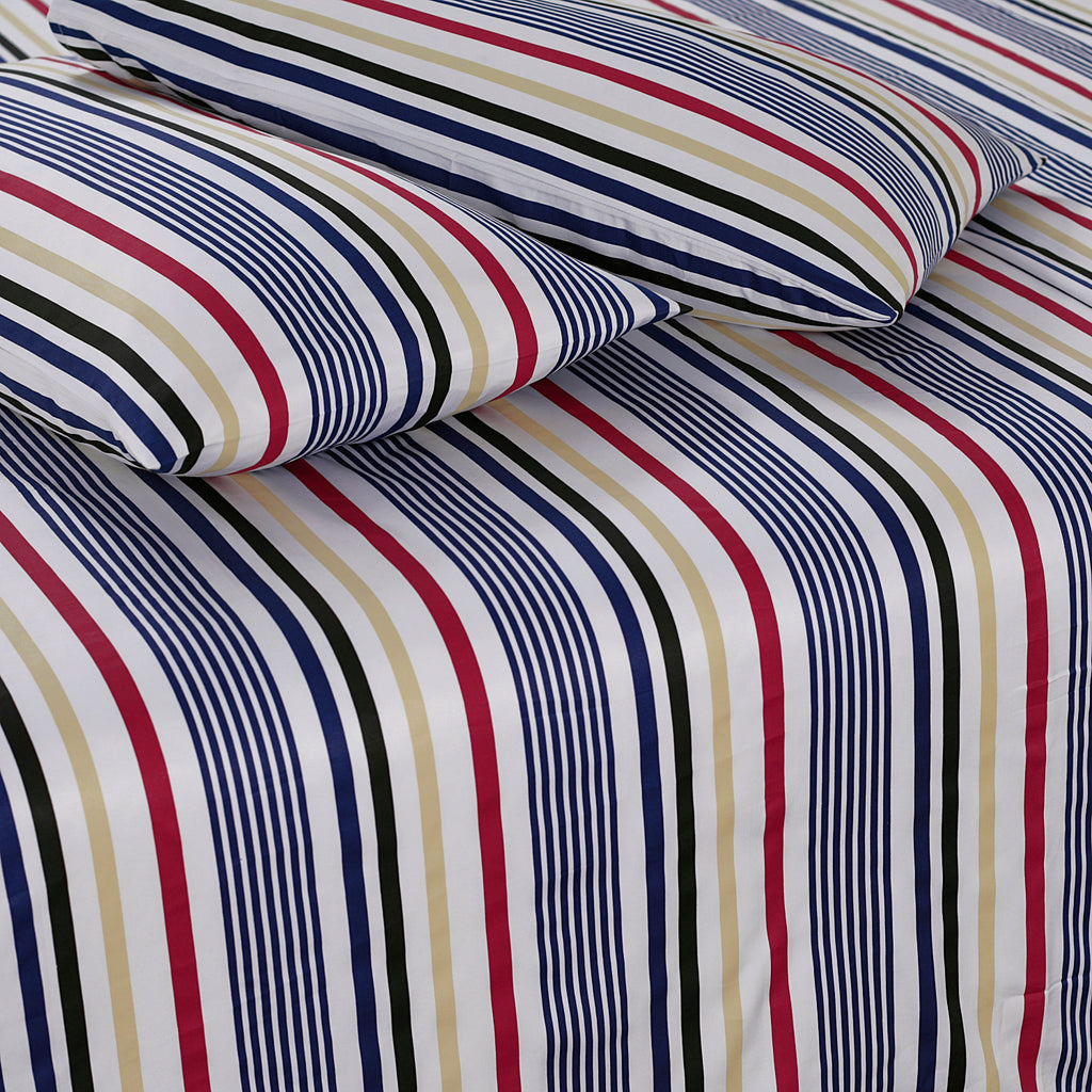 Micro Fiber Bed Sheet Multi Stripe King-30313