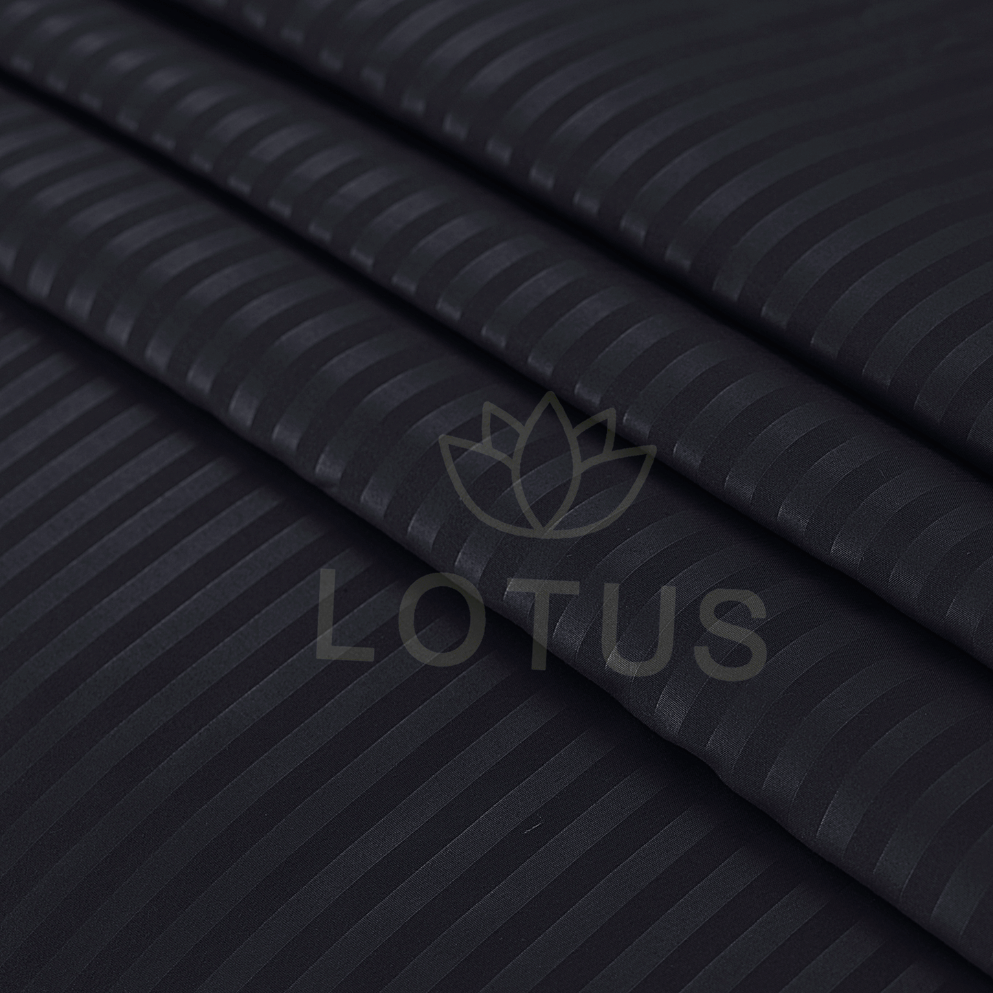 Ultra Soft Bed Sheet Set – Black Stripe, King Size, 3 Pc