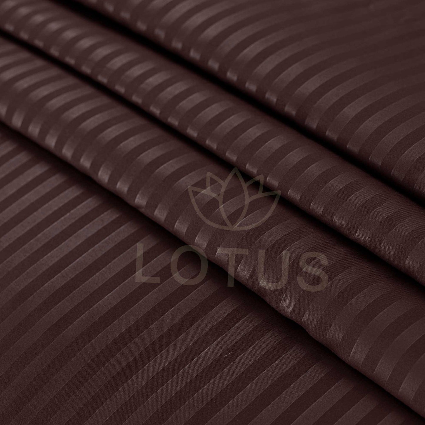 Ultra Soft Fitted Sheet Set – Chocolate Stripe, King Size, 3 Pc