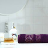 Magenta Flower Bath Towel