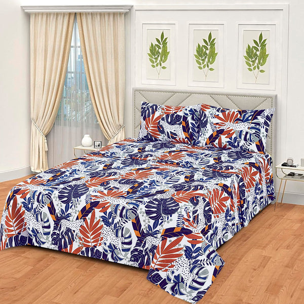 Tropical Leaves - Bed Sheet Set King - RFS