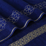 Navy diamond Bath Towel