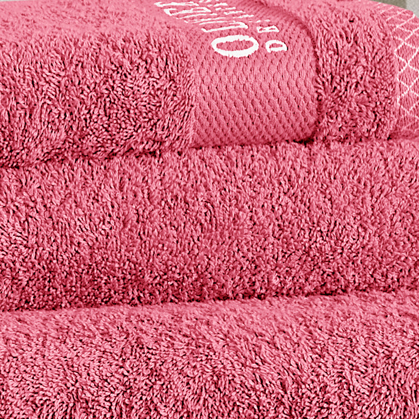 3-Pcs Export Quality Towel Set Coral-538