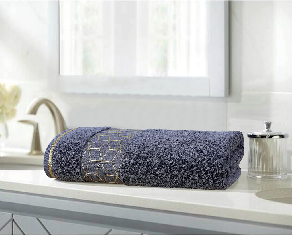 Gray Diamond Bath Towel