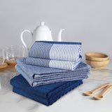Export Quality Flat & Terry Kitchen Towel Blue