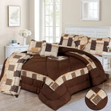 Cotton Bridal Comforter Set Chocolate-50132 OS