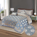 Pure Palachi Bed Sheet Blue King-10807 HC