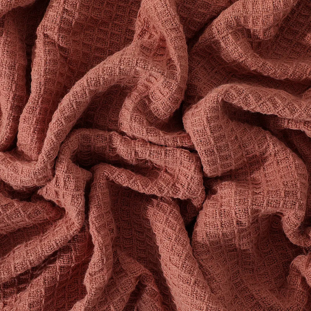 Waffle  AC Thermal Blanket Terracotta- RFS