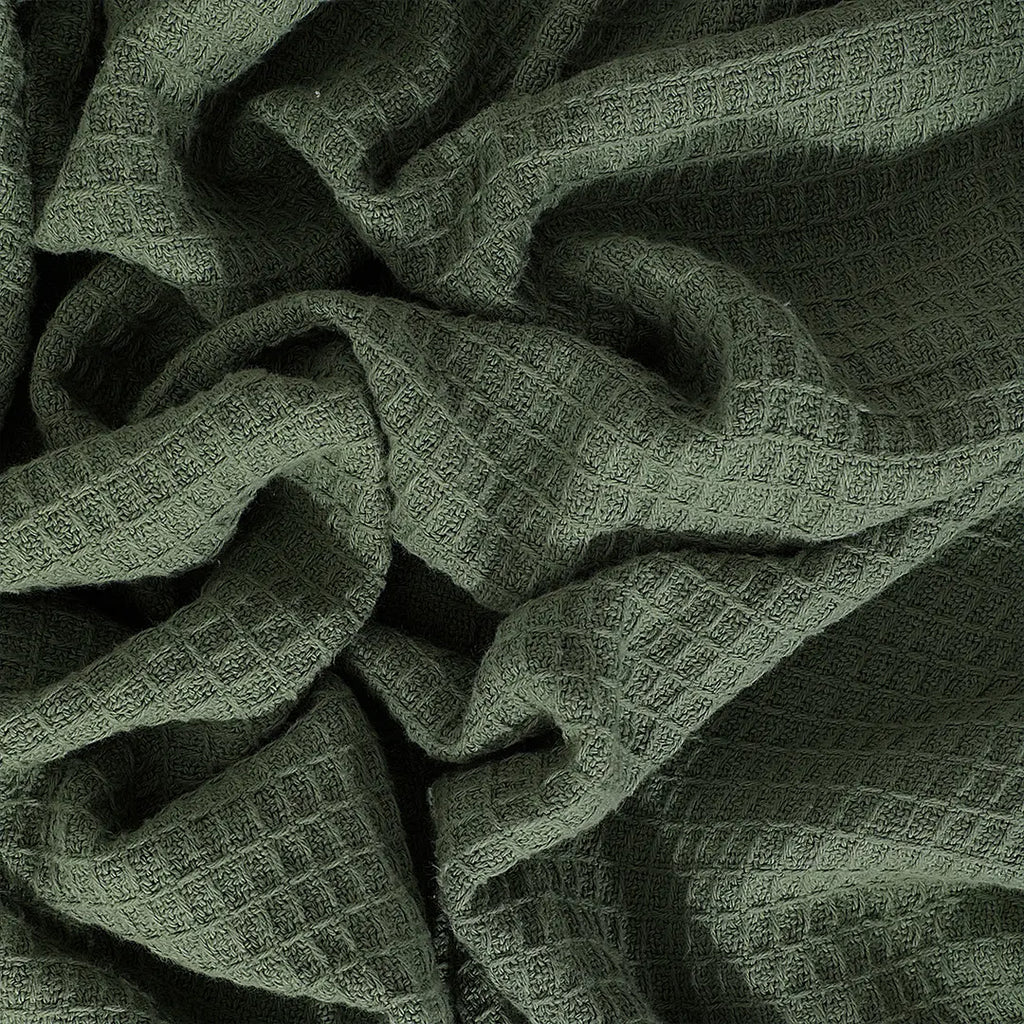 Waffle AC Thermal Blanket Green- RFS