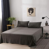 Velvet Bed Sheet Set Gray-30323