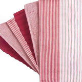 Export Quality Flat & Terry Kitchen Towel Red Stripe