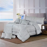 Cotton Bridal Comforter Set Silver Sand-50137 OS