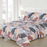 Micro Fiber Bed Sheet Fern Leaf Tropical-30260