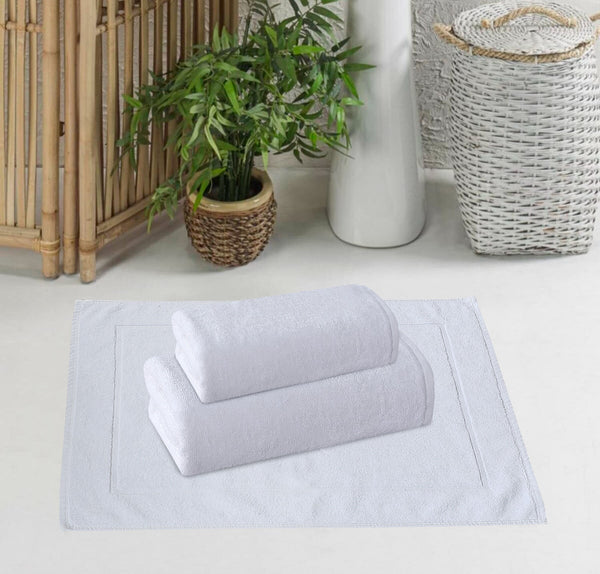 Pile To Pile White - 3-Pcs Towel Set