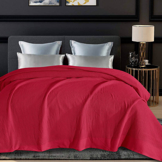 Cellular AC Blanket Red - Lotus