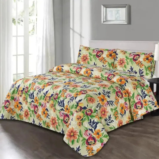 Cotton Duck Bed Sheet Set Floral - 50208 OS - Lotus
