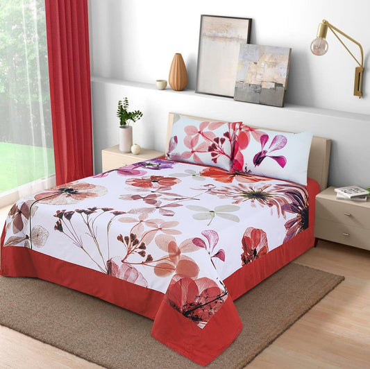 Dried Flower - Panel Bed Sheet Set King - RFS - Lotus