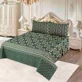 Emerald Glow - Bed Sheet Set Single - Lotus
