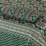 Emerald Glow - Bed Sheet Set Single - Lotus