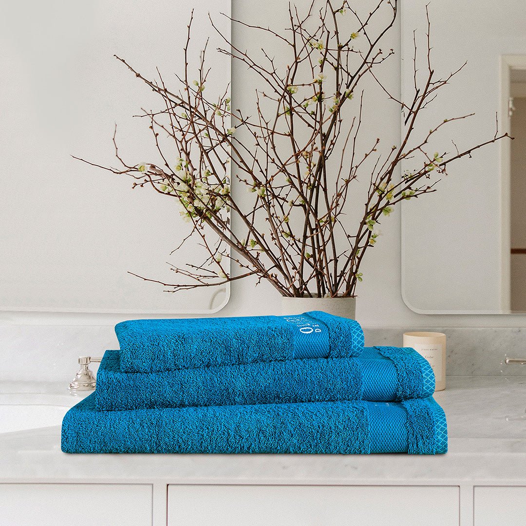 Export Quality Towel Set Turquoise - 536 - Lotus