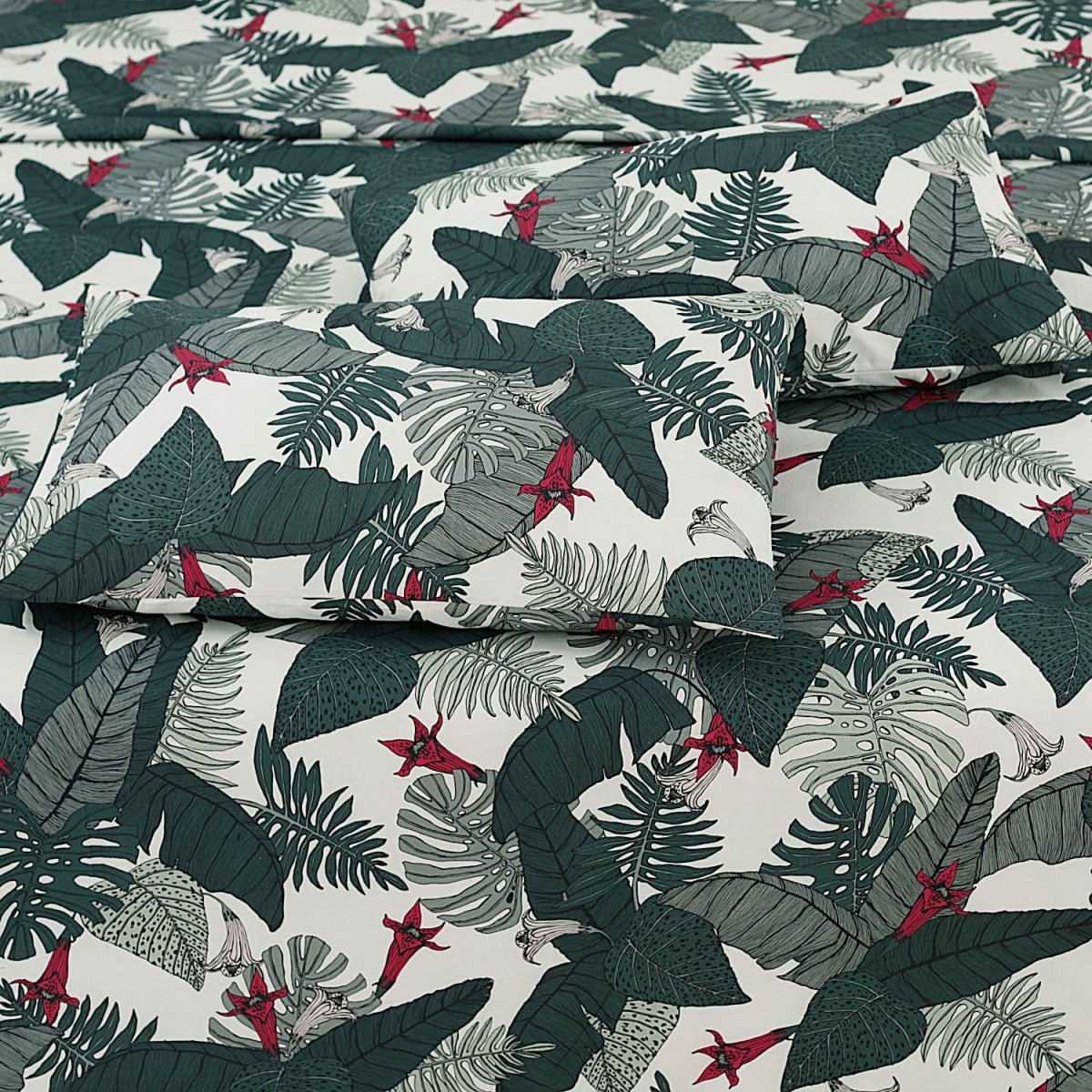 Forest Green Leave - Bed Sheet Set Single - Lotus