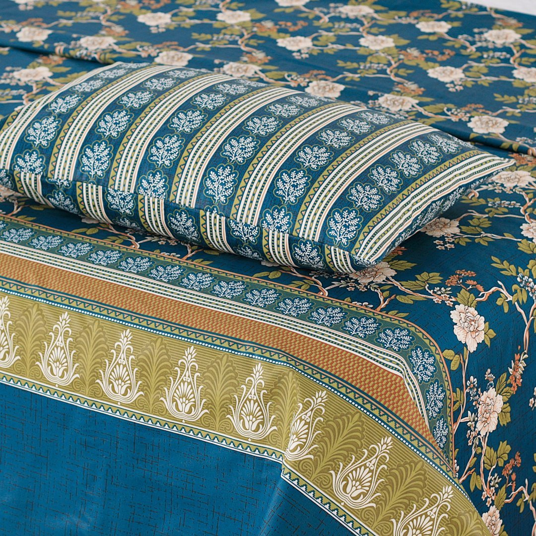 Golden Grace Collection - Bed Sheet Set Single - Lotus
