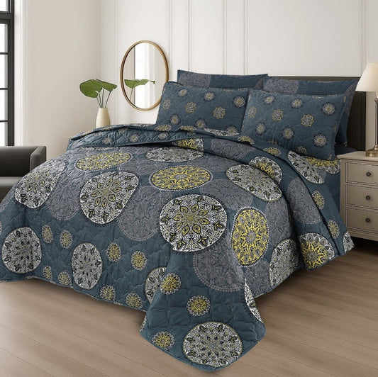 Gray Luxe Touch - Summer Comforter Set - Lotus