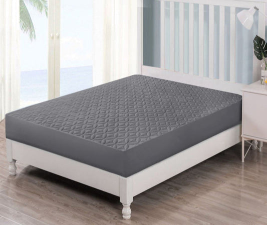 Gray - Waterproof Mattress Protector - Lotus