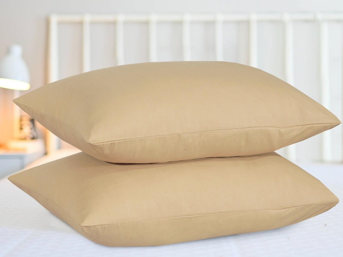 Easy Care Pillow Cover – Beige, 2 Pc